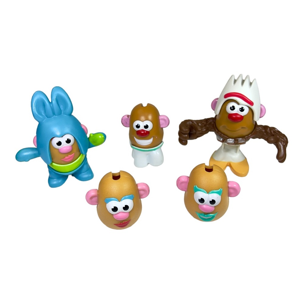 12 Pcs. Mini Mr. Potato Head Interchangeable Figures 5 Different Faces 4 Inches